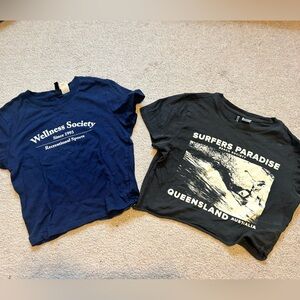 H&M cropped graphic tee